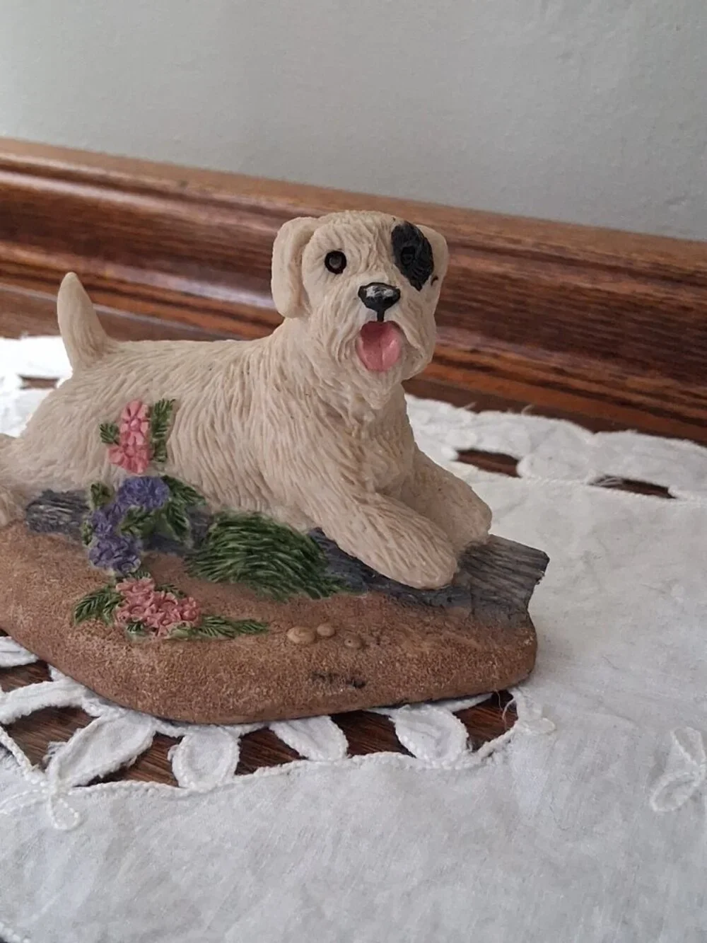 Charmstone Schnauzer Dog Figurine Statue 4 1/2